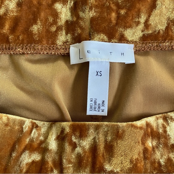 Lieth crushed velvet elastic wait pant XS - Picture 2 of 6